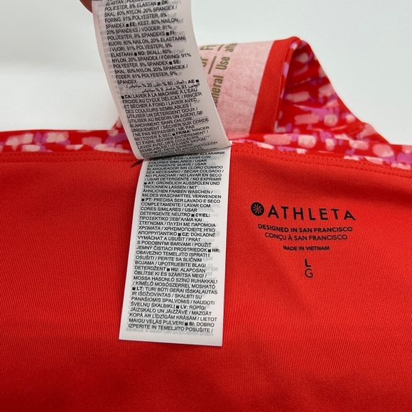 Athleta Vibrant Red Bikini Bottoms Size Large - Picture 8 of 10